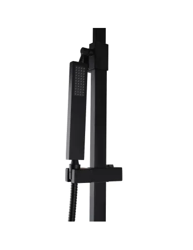 Душевая система Topaz Lexi TL 21122-H57-BL с изливом, черная, высота 155 см