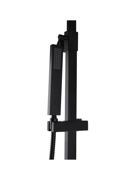Душевая система Topaz Lexi TL 21122-H57-BL с изливом, черная, высота 155 см