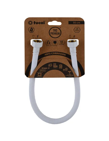 Шланг для подвода воды Tucai TAQ PREMIUM GRIF ACB HG-1212-500 209973 1/2x1/2 дюйма BВ, 0.5 метра