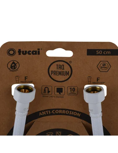 Шланг для подвода воды Tucai TAQ PREMIUM GRIF ACB HG-1212-500 209973 1/2x1/2 дюйма BВ, 0.5 метра