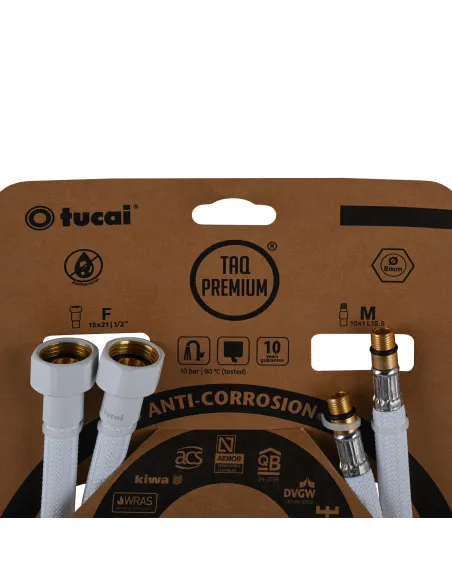 Шланг для смесителя Tucai TAQ PREMIUM GRIF 209966 М10 х 1/2 дюйма, 0.4 метра