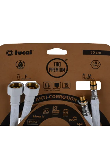 Шланг для смесителя Tucai TAQ PREMIUM GRIF 209967 М10 х 1/2 дюйма, 0.5 метра
