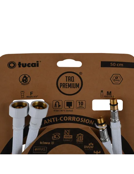 Шланг для смесителя Tucai TAQ PREMIUM GRIF 209967 М10 х 1/2 дюйма, 0.5 метра