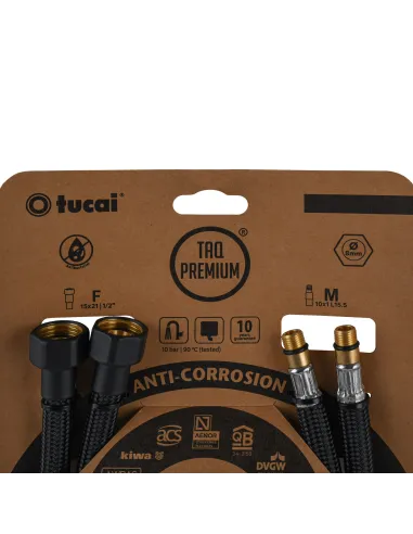 Шланг для смесителя Tucai TAQ PREMIUM GRIF 210393 М10 х 1/2 дюйма, 0.6 метра