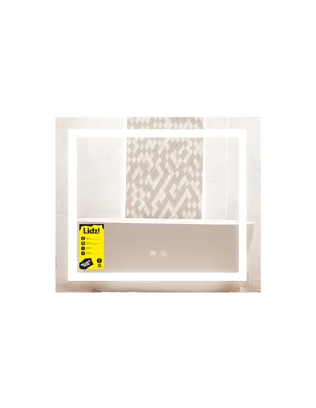 Зеркало для ванной Lidz Kubis KU1 LDKU60070049285, 700х600 мм, с LED-подсветкой Touch, с антизапотеванием, регулятор яркости