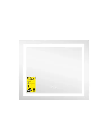 Зеркало для ванной Lidz Kubis KU1 LDKU60070049285, 700х600 мм, с LED-подсветкой Touch, с антизапотеванием, регулятор яркости