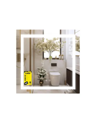 Зеркало для ванной Lidz Kubis KU1 LDKU70070049287, 700х700 мм, с LED-подсветкой Touch, с антизапотеванием, регулятор яркости