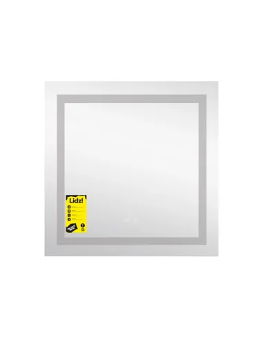 Дзеркало для ванної кімнати Lidz Kubis KU1 LDKU70070049287, 700х700 мм, з LED-підсвічуванням Touch, з антизапотіванням, регулято
