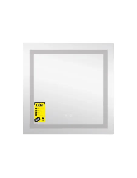Зеркало для ванной Lidz Kubis KU1 LDKU70070049287, 700х700 мм, с LED-подсветкой Touch, с антизапотеванием, регулятор яркости