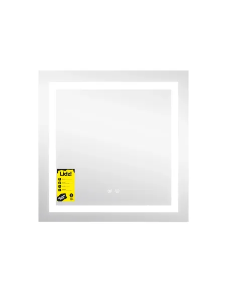 Зеркало для ванной Lidz Kubis KU1 LDKU70070049287, 700х700 мм, с LED-подсветкой Touch, с антизапотеванием, регулятор яркости