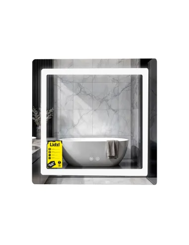 Зеркало для ванной Lidz Kubis KU1 LDKU70070049288, 700х700 мм, с LED-подсветкой Touch, с антизапотеванием, регулятор яркости