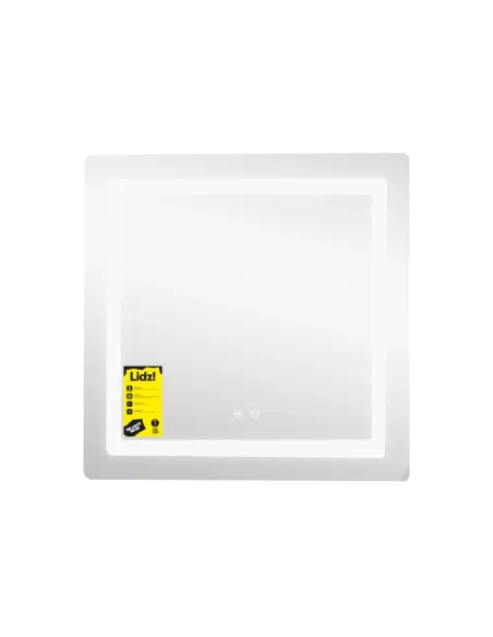 Дзеркало для ванної кімнати Lidz Kubis KU1 LDKU70070049288, 700х700 мм, з LED-підсвічуванням Touch, з антизапотіванням, регулято