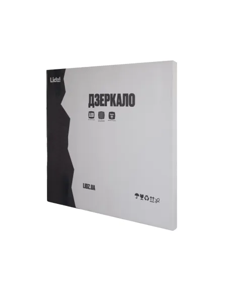 Зеркало для ванной Lidz Kubis KU1 LDKU70070049288, 700х700 мм, с LED-подсветкой Touch, с антизапотеванием, регулятор яркости