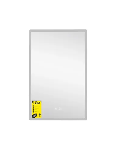 Зеркало для ванной Lidz Kubis KU1 LDOR50080049291, 500х800 мм, с LED-подсветкой Touch, с антизапотеванием, регулятор яркости
