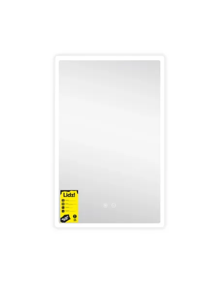 Зеркало для ванной Lidz Kubis KU1 LDOR50080049291, 500х800 мм, с LED-подсветкой Touch, с антизапотеванием, регулятор яркости