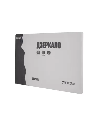 Дзеркало для ванної кімнати Lidz Kubis KU1 LDOR50080049291, 500х800 мм, з LED-підсвічуванням Touch, з антизапотіванням, регулято