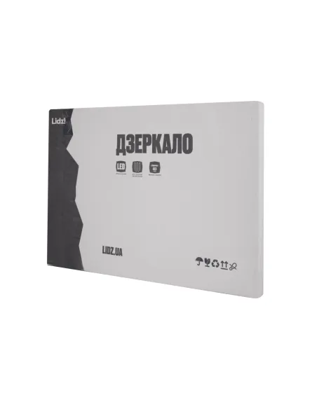 Зеркало для ванной Lidz Kubis KU1 LDOR50080049291, 500х800 мм, с LED-подсветкой Touch, с антизапотеванием, регулятор яркости