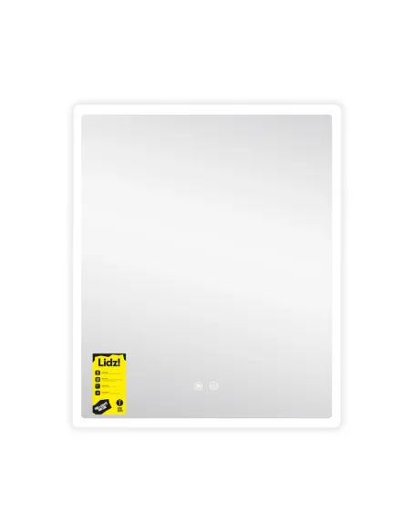Дзеркало для ванної кімнати Lidz Kubis KU1 LDOR70080049293, 700х800 мм, з LED-підсвічуванням Touch, з антизапотіванням, регулято