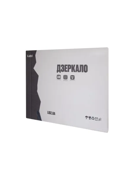 Зеркало для ванной Lidz Kubis KU1 LDOR70080049293, 700х800 мм, с LED-подсветкой Touch, с антизапотеванием, регулятор яркости
