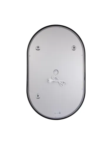 Зеркало для ванной Q-Tap Scorpio (SC1) QTSC500800 Black, 500х800 мм, с LED-подсветкой Touch, с антизапотеванием, регулятор яркос