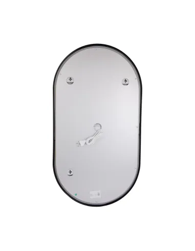 Зеркало для ванной Q-Tap Scorpio (SC1) QTSC500900 Black, 500х900 мм, с LED-подсветкой Touch, с антизапотеванием, регулятор яркос