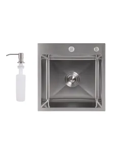 Мойка для кухни прямоугольная Lidz Handmade H4545H Decor Honeycomb 2,5/0,5 мм из нержавеющей стали