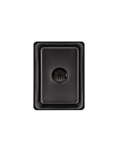 Мойка для кухни прямоугольная Lidz Handmade H6845HB Decor Black PVD Honeycomb 3,0/1,0 мм из нержавеющей стали