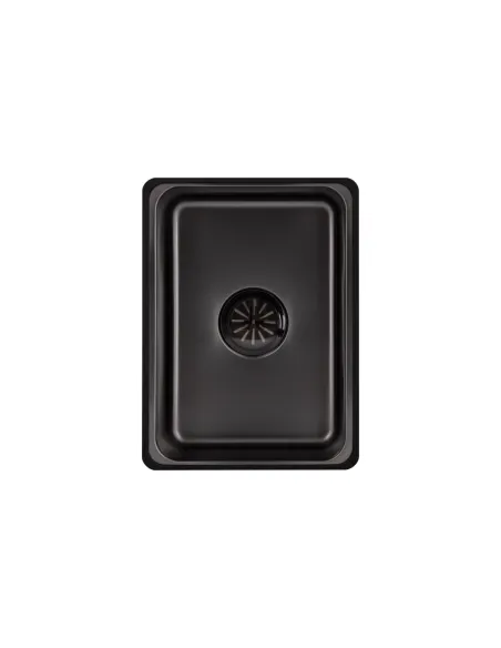 Мойка для кухни прямоугольная Lidz Handmade H6845HB Decor Black PVD Honeycomb 3,0/1,0 мм из нержавеющей стали
