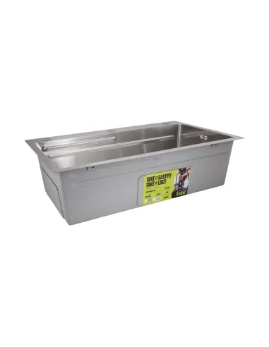 Мойка для кухни прямоугольная Lidz Handmade H7545 Brushed Steel 3,0/1,0 мм из нержавеющей стали