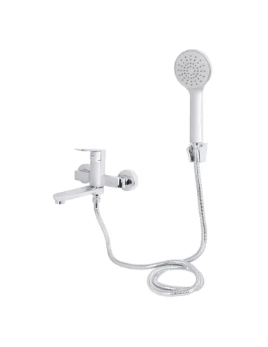 Змішувач для ванни Lidz Latwa 0061 LDLAT0061CRM48992 з душовим набором, хром, поворотний вилив