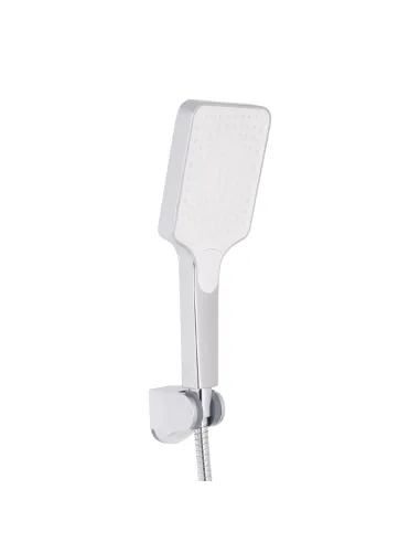Змішувач для ванни Q-Tap Crow QTCRO259CRM48646 Chrome з душовим набором, хром, короткий вилив