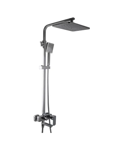 Душева система Globus Lux ALFA GLAL-1007 з поворотним виливом, висота 140 см, одноважільна