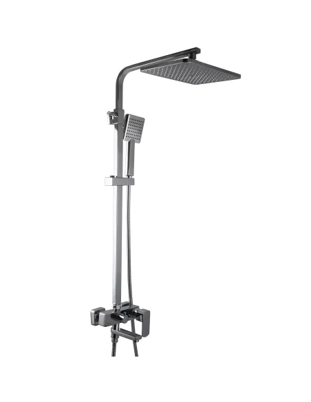Душева система Globus Lux ALFA GLAL-1007 з поворотним виливом, висота 140 см, одноважільна