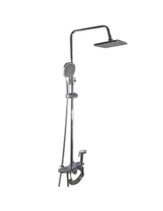 Душева система Globus Lux BETTA GLBE-2002 висота 143 см, з гігієнічною лійкою, без виливу, одноважільна