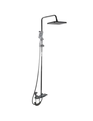 Душова система Globus Lux GAMMA GLGM-3002 висота 143 см, з гігієнічною лійкою, без виливу, одноважільна