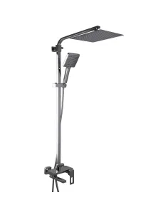 Душова система Globus Lux Lux PIANO GLPN-0099 з поворотним виливом, висота 145 см, одноважільна, з клавішами-перемикачами