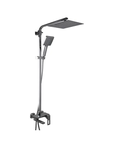 Душевая система Globus Lux Lux PIANO GLPN-0099 с поворотным изливом, высота 145 см, однорычажная, с клавишами-переключателями