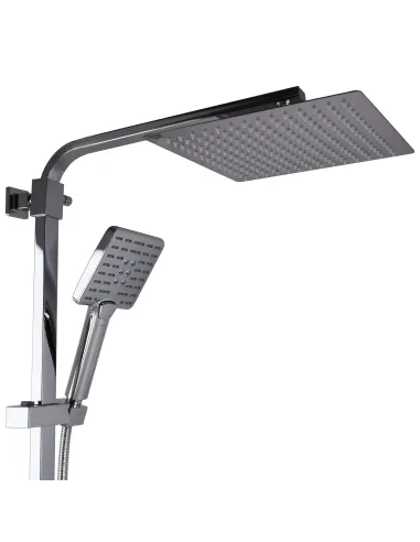 Душевая система Globus Lux Lux PIANO GLPN-0099 с поворотным изливом, высота 145 см, однорычажная, с клавишами-переключателями