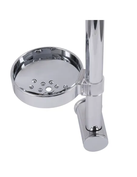 Душевая стойка Globus Lux BT-111D, длина 66 см, с мыльницей, регулируемая