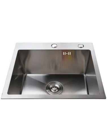 Мойка для кухни прямоугольная Mira 5045HS Сатин 500х450х210 мм, из нержавеющей стали, с дозатором