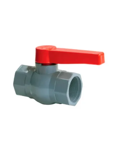 Кран шаровой Plamix PVF-4 дюйма PM0755, пластик, для холодной воды