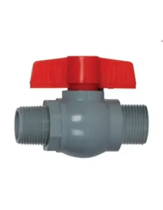 Кран кульовий Plamix PVN-1/2 дюйма PM0704, пластик, для холодної води