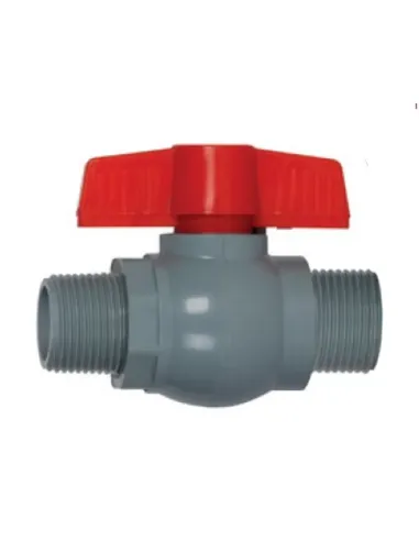 Кран шаровой Plamix PVN-1/2 дюйма PM0704, пластик, для холодной воды