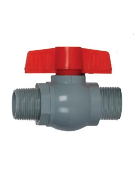Кран кульовий Plamix PVN-1/2 дюйма PM0704, пластик, для холодної води