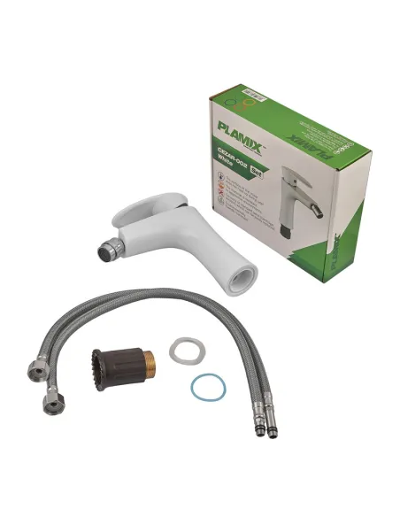 Змішувач для біде Plamix Cezar-002 SET White PM0731
