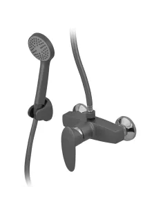 Змішувач для душу Plamix CEZAR-003 SET Graphite PM0689 із душовим набором