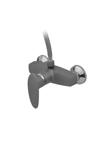 Змішувач для душу Plamix CEZAR-003 SET Graphite PM0689 із душовим набором