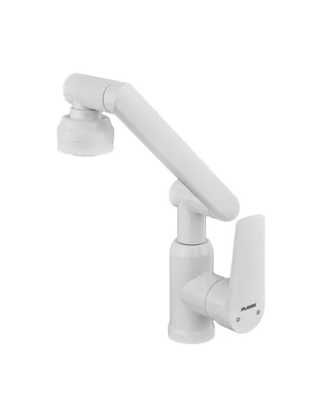 Змішувач для умивальника Plamix Oscar-001-FX SET PM6105, одноважільний, з регульованим виливом