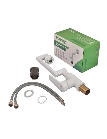 Смеситель для умывальника Plamix Oscar-001-FX SET PM6105, однорычажный, с регулируемым изливом