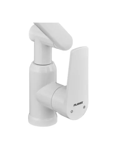Змішувач для умивальника Plamix Oscar-001-FX SET PM6105, одноважільний, з регульованим виливом